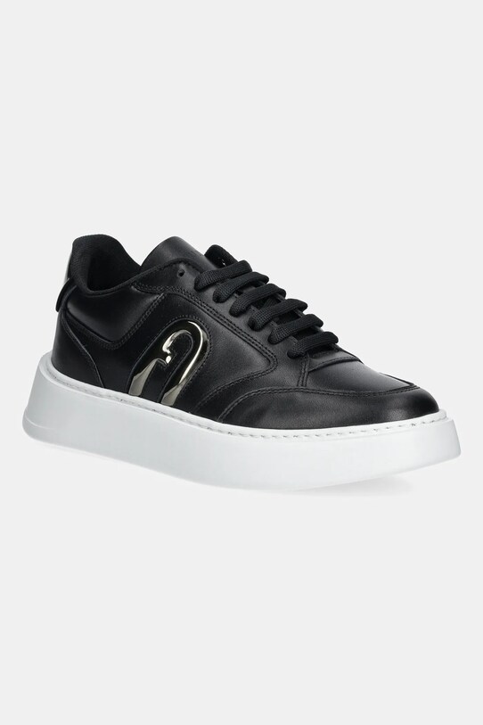Furla sneakersy skórzane Lace-Up Sneaker platforma czarny YJ92SPT.A.0203.F2200