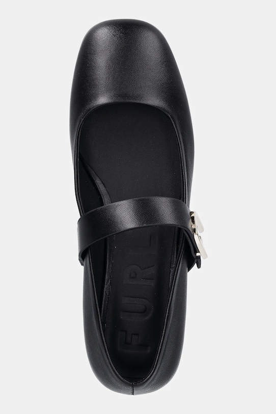 Kožené balerínky Furla Chic Ballerina čierna YJ70HIC.X30000.O6000