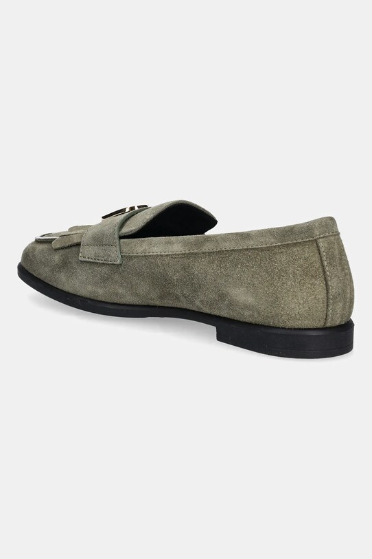 Obuwie Furla mokasyny zamszowe Chic Loafer YJ74HIC.Y61000.2810S zielony