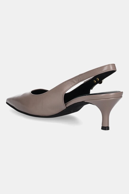 Obuwie Furla szpilki skórzane Sfera Slingback YJ07SFE.X30000.MA200 brązowy