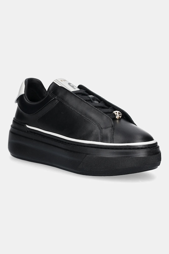 Furla sneakersy skórzane Nuage Lace-Up Sneaker platforma czarny YJ86NUA.BX4067.P1900