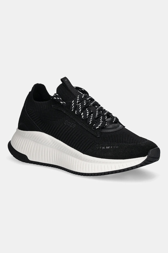BOSS sportcipő TTNMEVO velúr bőr fekete 50536413.002