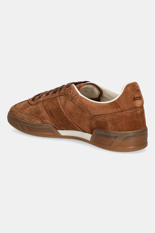 Obuwie BOSS sneakersy zamszowe Brenta 50536645.226 brązowy