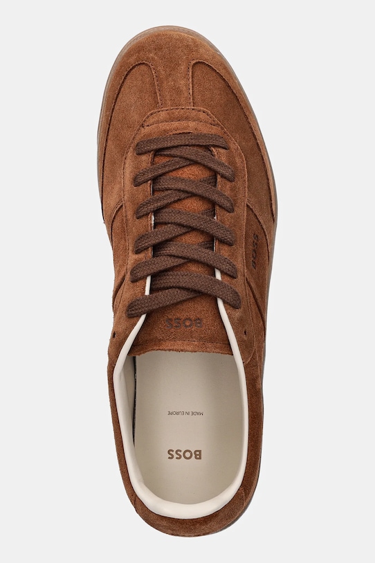 BOSS sneakersy zamszowe Brenta brązowy 50536645.226