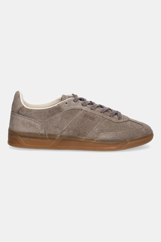 BOSS sneakersy zamszowe Brenta 50536645.247 brązowy AW25