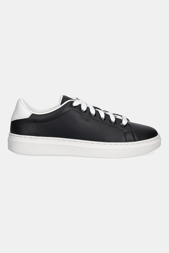 BOSS sneakersy skórzane Kieran 50548110.001 czarny AW25
