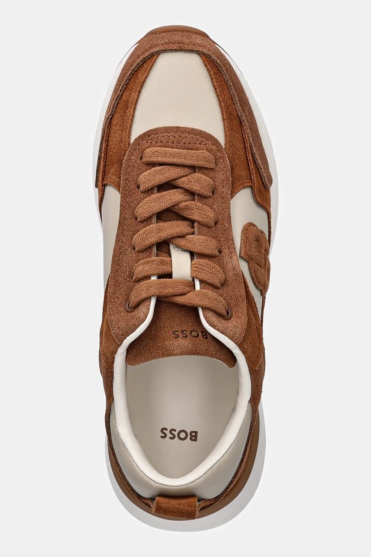 BOSS sneakers din piele întoarsă B Icon maro 50548288.226