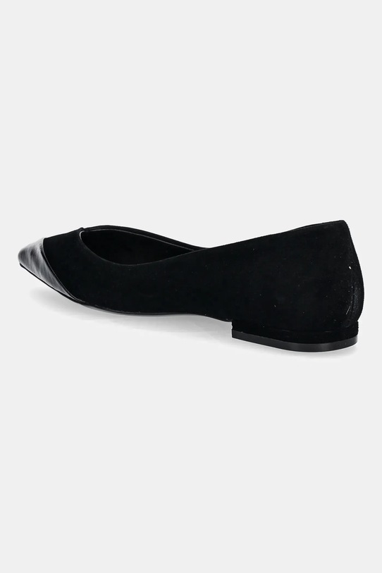 Обувки Велурени балеринки BOSS Gracey 50548585.001 черен