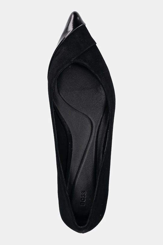 BOSS baleriny zamszowe Gracey czarny 50548585.001