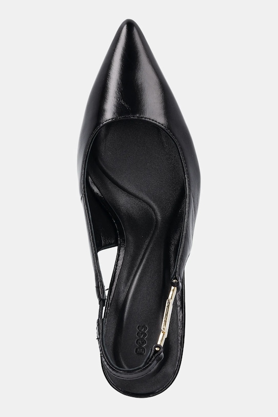 BOSS szpilki skórzane Gracey czarny 50548596.001