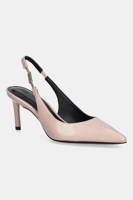 BOSS szpilki skórzane Gracey 5-8 cm różowy 50548596.556