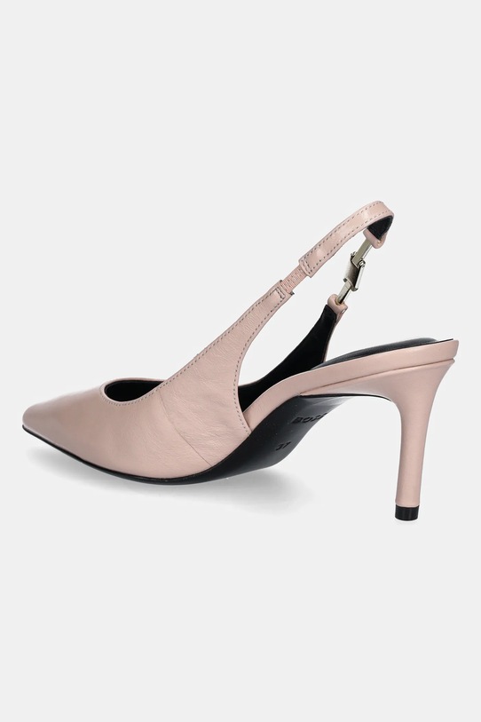 Obuwie BOSS szpilki skórzane Gracey 50548596.556 różowy