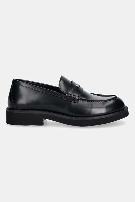 Кожаные мокасины BOSS Eleri 50548761.001 чёрный AW25