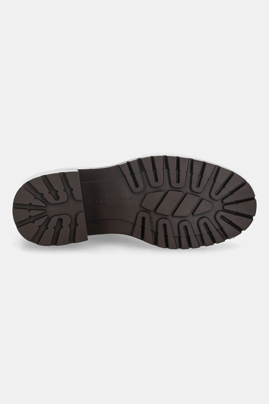 Tommy Hilfiger sztyblety skórzane TH LEATHER CHELSEA CLEATED HEEL FW0FW08774 brązowy