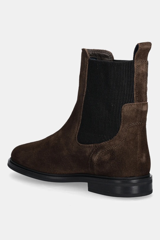 Obuwie Tommy Hilfiger sztyblety zamszowe FLAG SUEDE CHELSEA BOOT FW0FW08780 brązowy