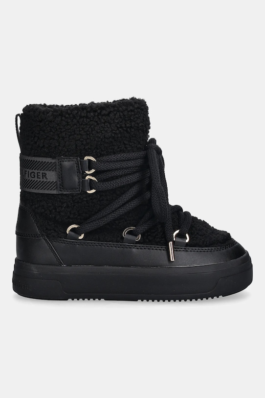 Tommy Hilfiger śniegowce FAUX SHEARLING SNOWBOOT FW0FW08788 czarny NC25