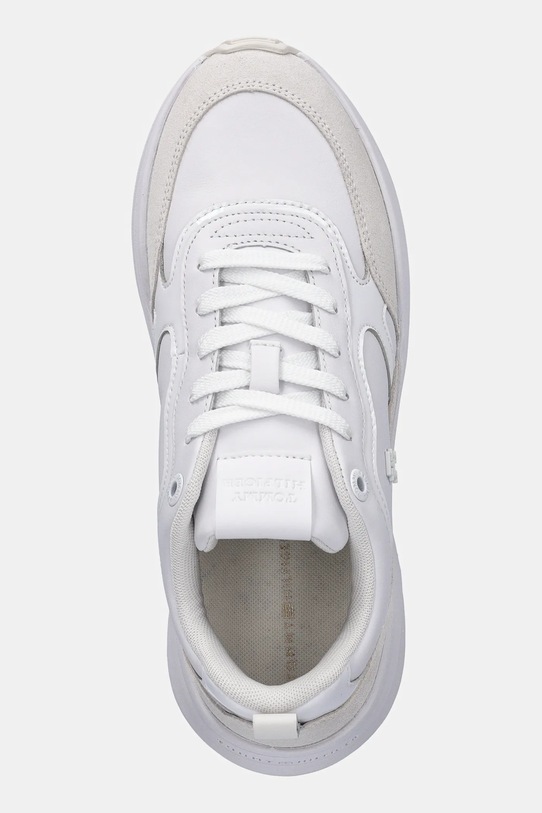 Tommy Hilfiger sneakersy skórzane TH CHUNKY RUNNER PATENT biały FW0FW08840