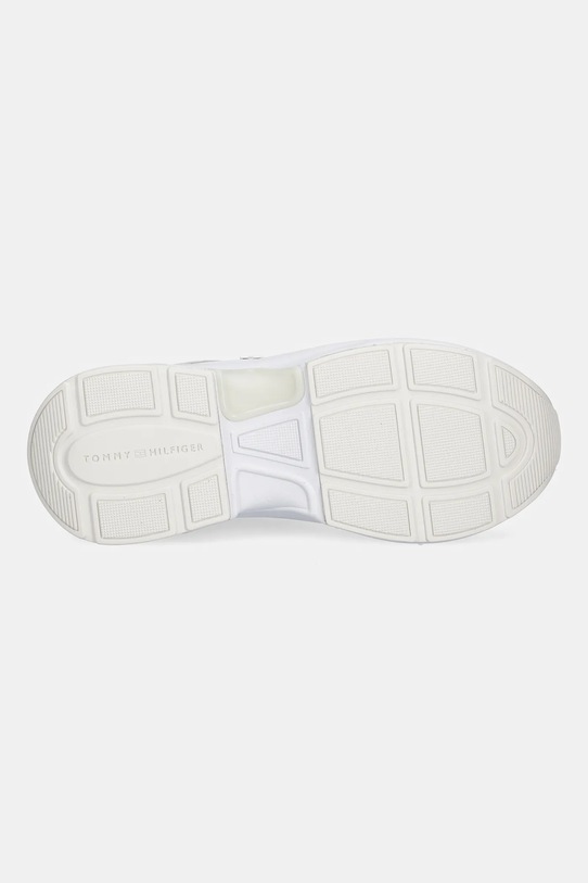 Tommy Hilfiger sneakersy skórzane TH CHUNKY RUNNER PATENT FW0FW08840 biały