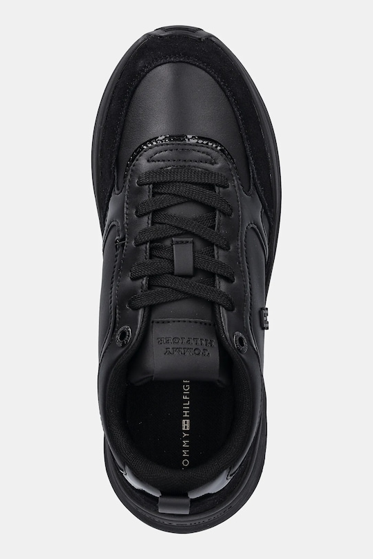 Tommy Hilfiger sneakersy skórzane TH CHUNKY RUNNER PATENT czarny FW0FW08840