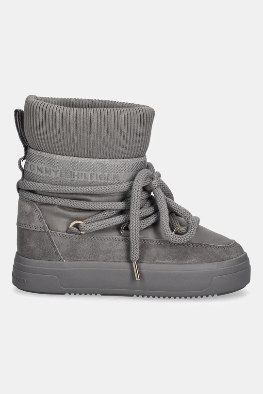 Tommy Hilfiger śniegowce LOGOTAPE SNOWBOOT WARM FW0FW08998 szary AW25