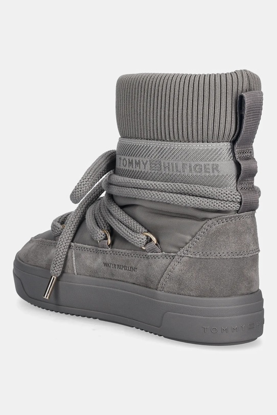 Obuwie Tommy Hilfiger śniegowce LOGOTAPE SNOWBOOT WARM FW0FW08998 szary
