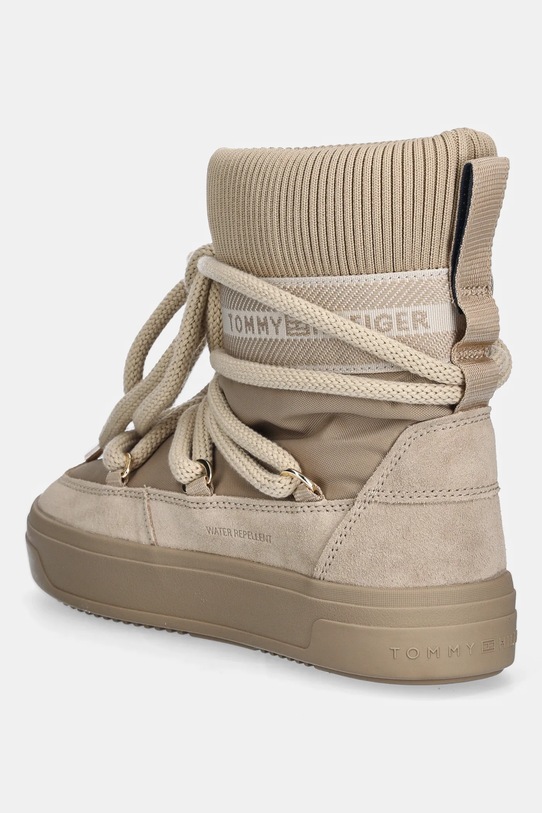Взуття Зимові чоботи Tommy Hilfiger LOGOTAPE SNOWBOOT WARM FW0FW08998 бежевий