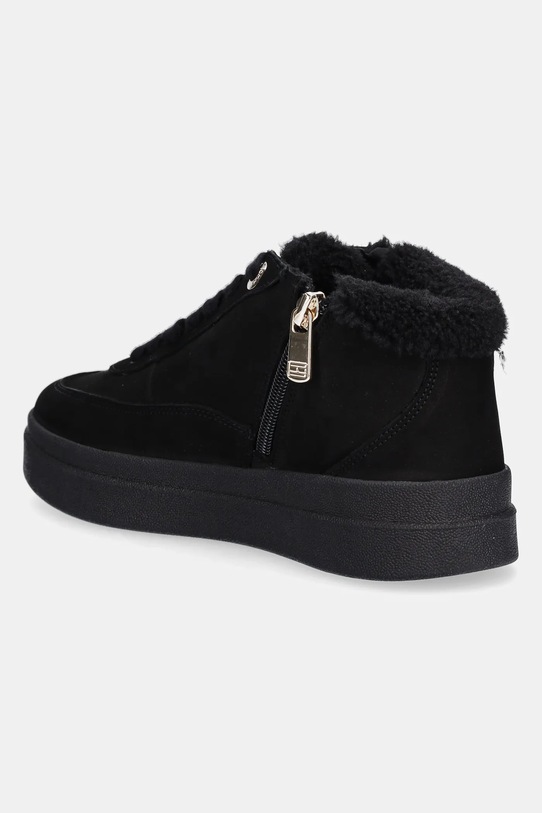 Obuwie Tommy Hilfiger sneakersy nubukowe MODERN COURT SNEAKER MC WL FW0FW09000 czarny