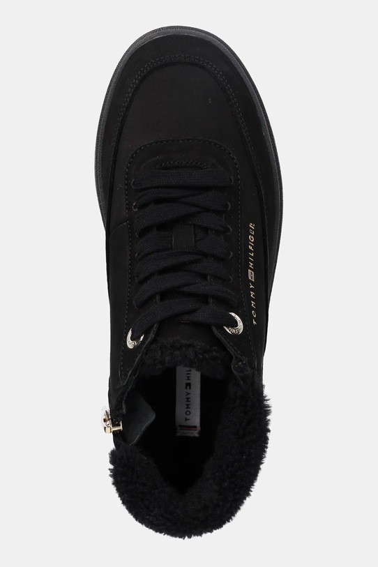 Tommy Hilfiger sneakersy nubukowe MODERN COURT SNEAKER MC WL czarny FW0FW09000
