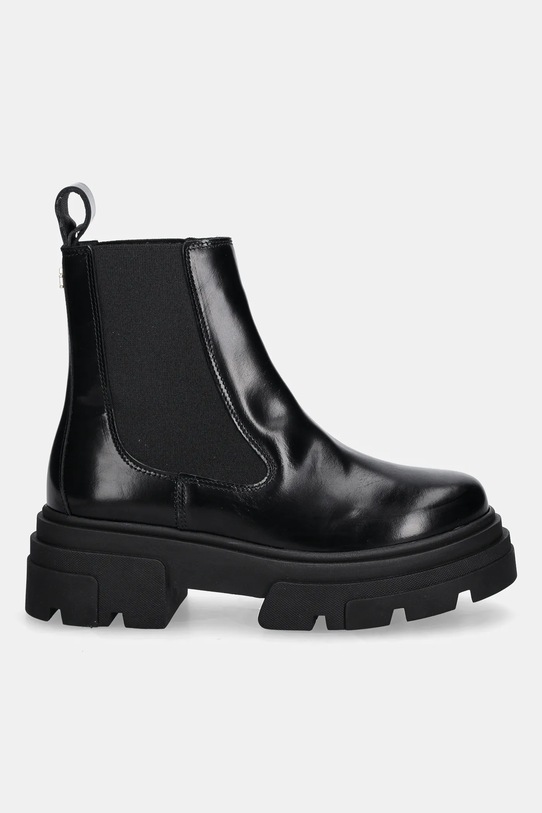 Tommy Hilfiger sztyblety skórzane TH SHINY LEATHER CHELSEA FW0FW09042 czarny AW25
