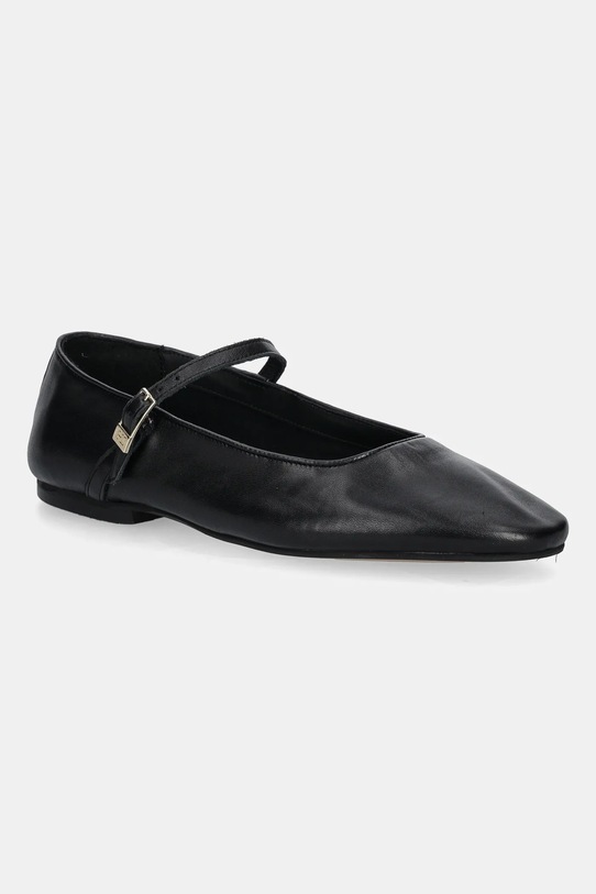 Tommy Hilfiger baleriny skórzane SMOOTH LEATHER MARYJANE czarny FW0FW09152