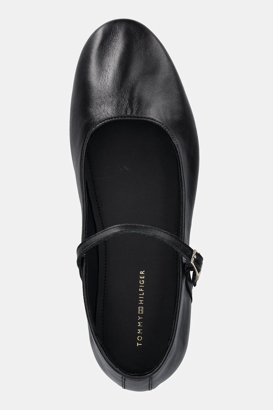 Tommy Hilfiger baleriny skórzane SMOOTH LEATHER MARYJANE czarny FW0FW09152
