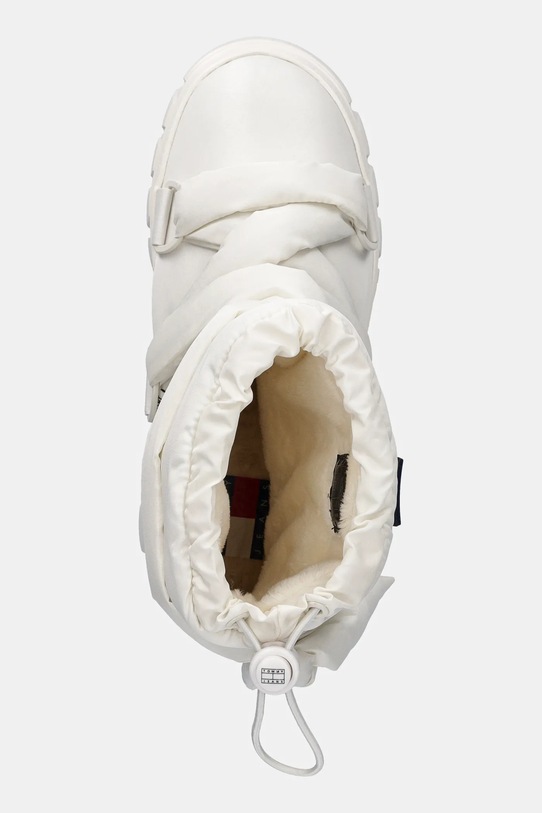 Tommy Jeans śniegowce TJW CHUNKY SNOW BOOT NYLON beżowy EN0EN02842