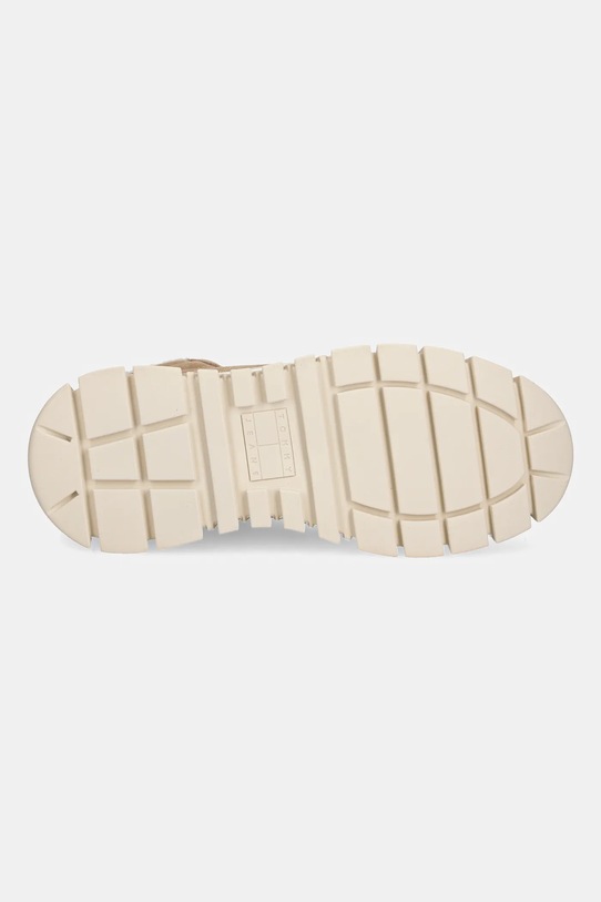 Semišové boty Tommy Jeans TJW VULC FLATFORM SUEDE WL EN0EN02894 hnědá