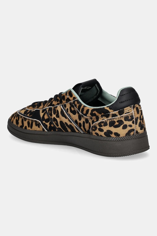 Obuwie Tommy Jeans sneakersy skórzane THE GREENWICH EDGE LEOPARD EN0EN02904 brązowy