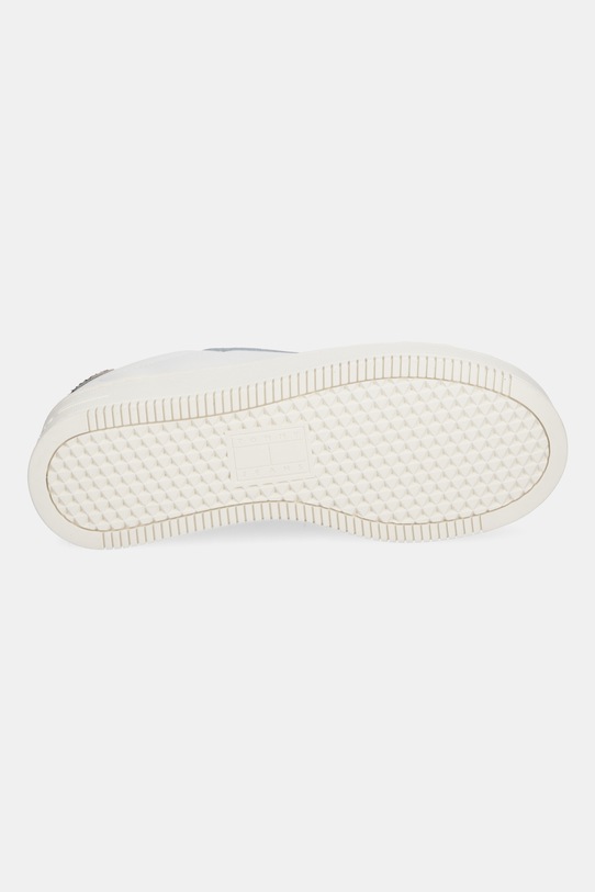 Tommy Jeans sneakersy skórzane TJW FLATFORM LEOPARD SNEAKER EN0EN02930 biały