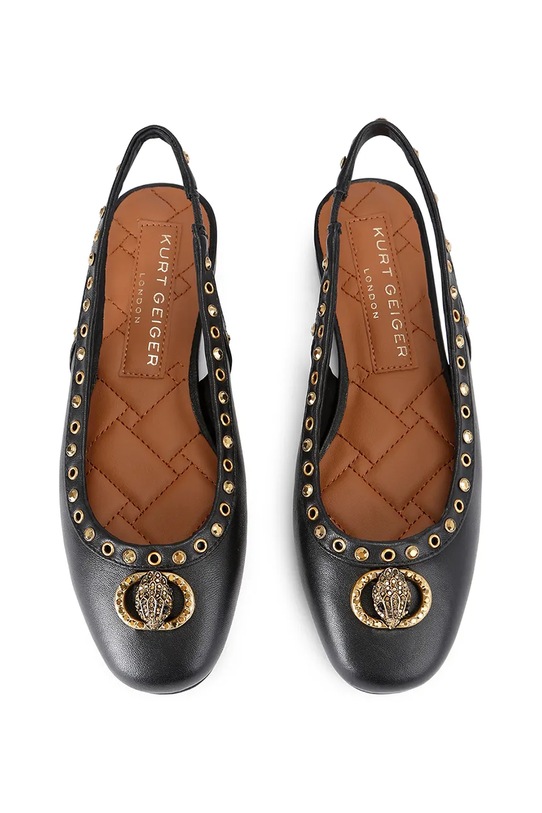 Kurt Geiger London ballerine in pelle Chelsea Ballet Sling 4735100109.BLACK nero AW25