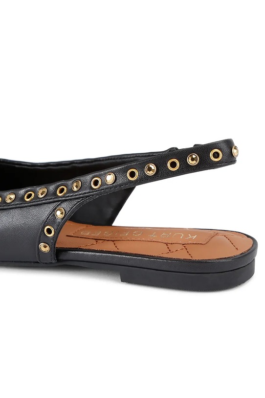 Kurt Geiger London ballerine in pelle Chelsea Ballet Sling 4735100109.BLACK nero