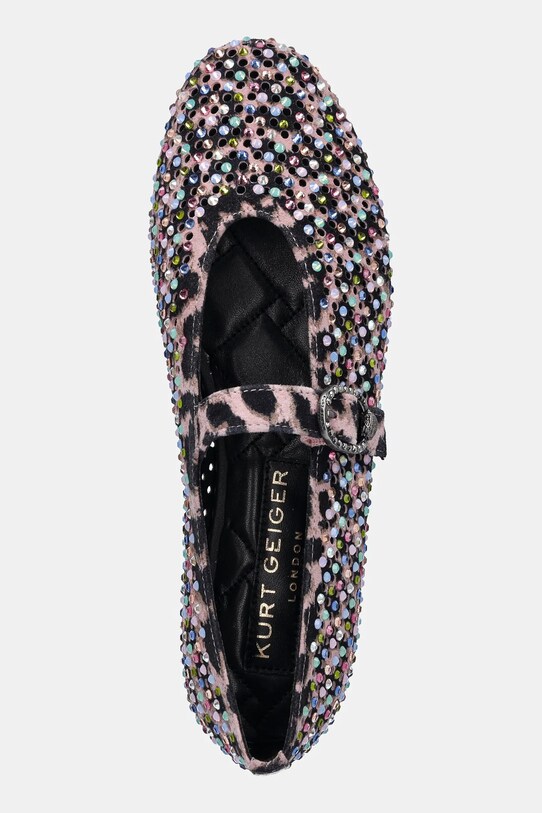 Kurt Geiger London balerini din piele întoarsă Mayfair Ballet Flat roz 2656357289.PINKCOMB