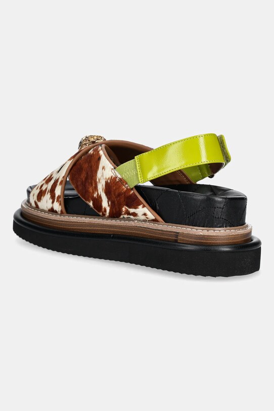 Obutev Sandali Kurt Geiger London Orson Cross Strap Sandal 9992239189.BROWNOTH črna