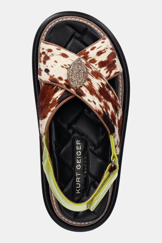 Sandali Kurt Geiger London Orson Cross Strap Sandal črna 9992239189.BROWNOTH