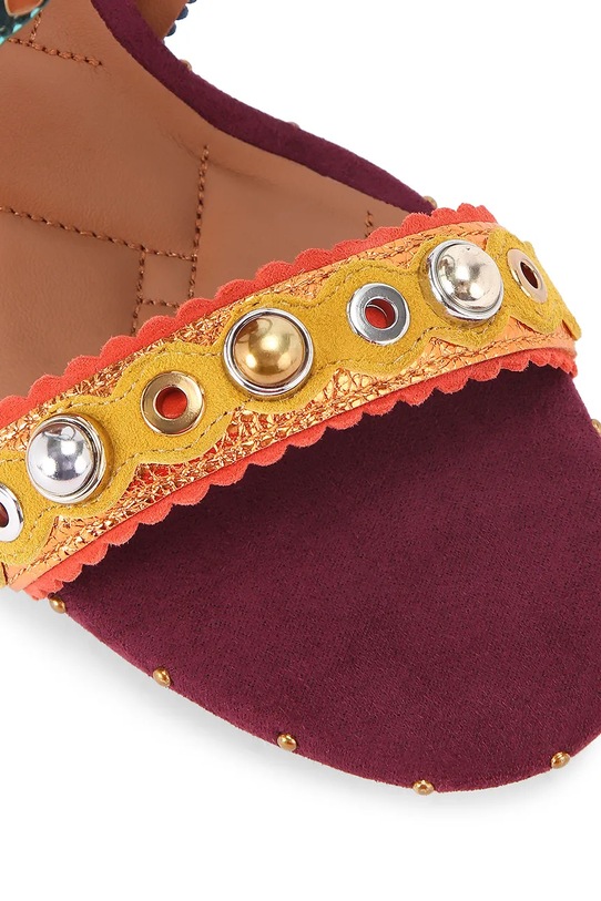 Obuwie Kurt Geiger London szpilki skórzane Mini Bow Eyelet Sandal 4711969109.MULTOTHER multicolor