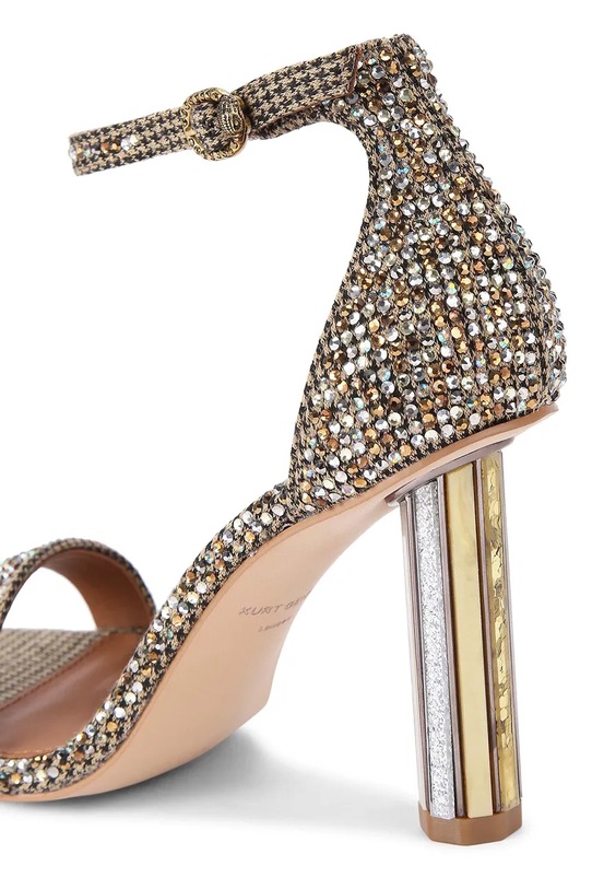 Kurt Geiger London szpilki Perspex Heel Sandal złoty 4726940609.BEIGE
