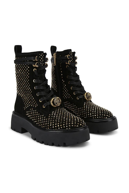 Nizki škornji iz semiša Kurt Geiger London Chelsea Perf Boot 4731409209.BLKOTHER črna