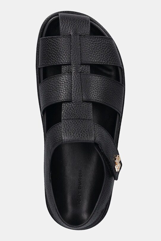 Tory Burch sandały skórzane Kira Fisherman Sport Sandal czarny 170584.006