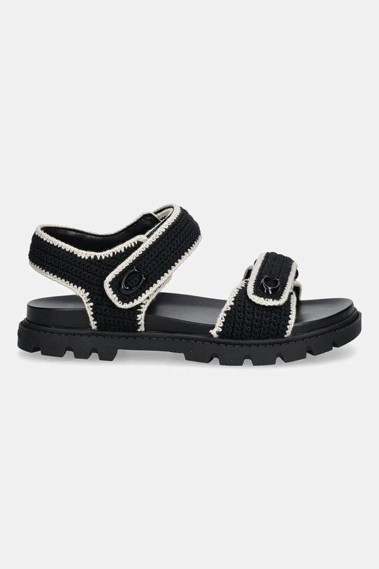 Coach sandale Brynn Crochet Sandal CBO18.L77 negru AW25