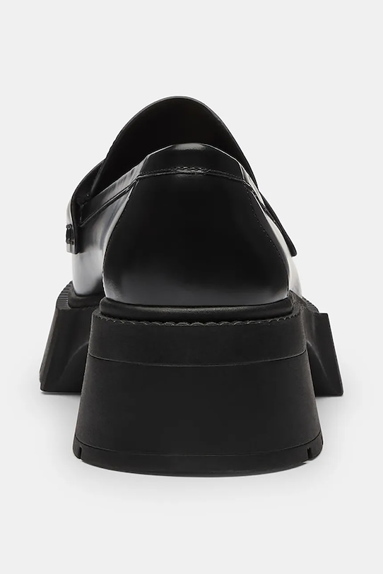 Παπούτσια Δερμάτινα μοκασίνια Coach Leah Platform Leather Loafer CZ382.BLK μαύρο