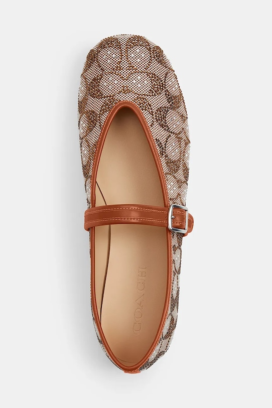 Baleríny Coach Sculpted C Soft Mary Jane hnědá CBP01.BAR