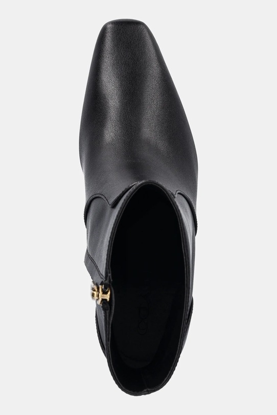 Δερμάτινες μπότες Coach Sculpted C Kitten Heel Leather Bootie μαύρο CBP25.BLK