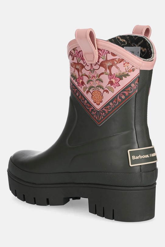 Obuwie Barbour kalosze Barbour x Farm Rio Thais Short Welly LRF0123MI11 zielony