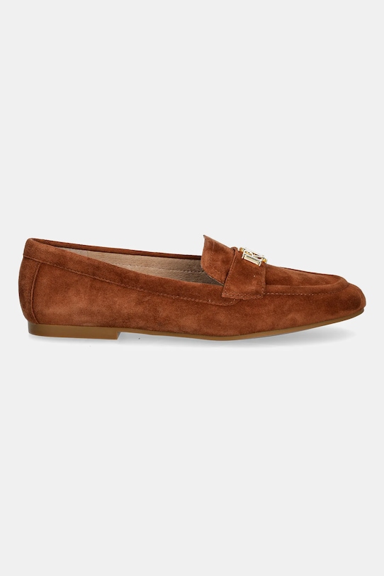 Μοκασίνια σουέτ Lauren Ralph Lauren Averi III 802946809014.200 καφέ AW25